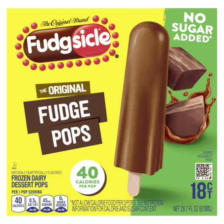 Popsicle Original Fudge Pops No Sugar Added 18 ct - Green Basket Marco Island