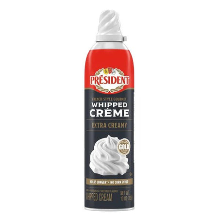 Président Whipped Cream, Extra Creamy, French - Style Gourmet 10 oz - Green Basket Marco Island