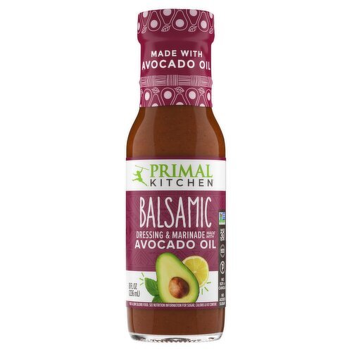 Primal Kitchen Balsamic Made with Avocado Oil Dressing & Marinade, 8 fl oz - Green Basket Marco Island