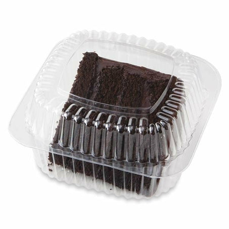 Publix Bakery Chocolate Cake Slice Fudge Iced (630 Cal/slice) 4 oz - Green Basket Marco Island