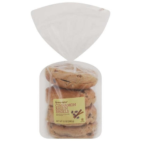 Publix Bakery Cinnamon Raisin Bagels 4 Count - Green Basket Marco Island