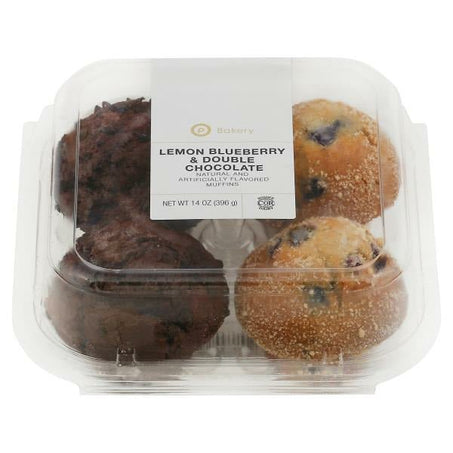 Publix Bakery Muffins, Lemon Blueberry & Double Chocolate - Green Basket Marco Island