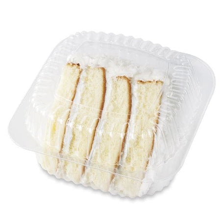 Publix Bakery Vanilla Cake Slice with Coconut Filling (600 Cal/slice) 4 oz - Green Basket Marco Island