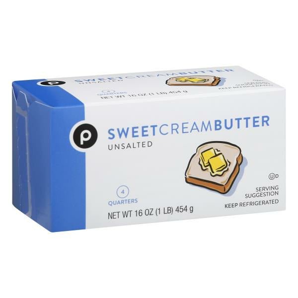 Publix Butter, Sweet Cream, Unsalted 16 oz - Green Basket Marco Island