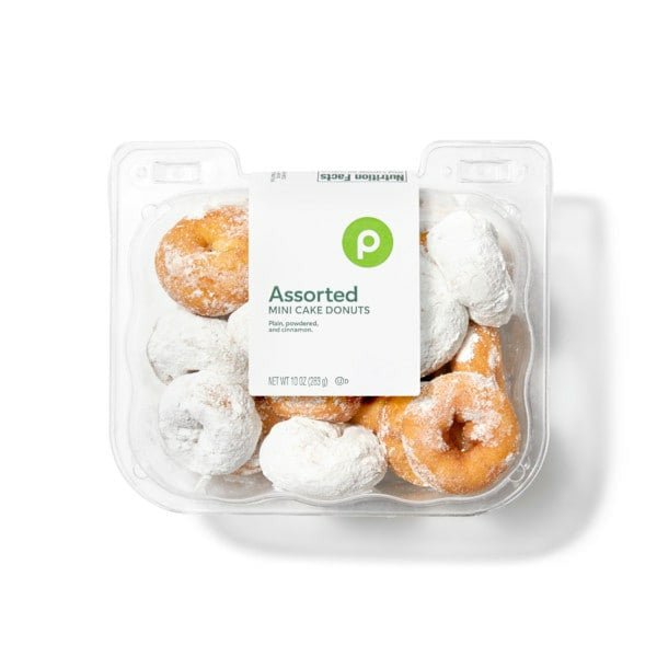 Publix Cake Donuts, Assorted, Mini 10 oz - Green Basket Marco Island