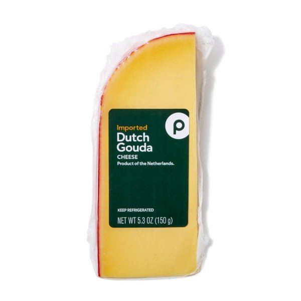 Publix Cheese, Dutch Gouda, Imported 5.3 oz - Green Basket Marco Island