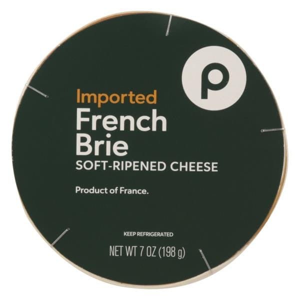 Publix Cheese, French Brie, Soft - Ripened, Imported 7 oz - Green Basket Marco Island