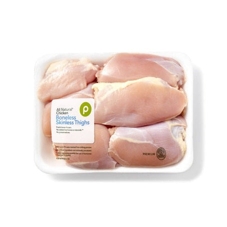 Publix Chicken All Natural Boneless Skinless Chicken Thighs - Green Basket Marco Island