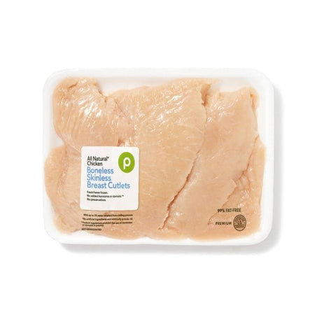 Publix Chicken Cutlets, 99% Fat Free, Vegetable Fed - Green Basket Marco Island