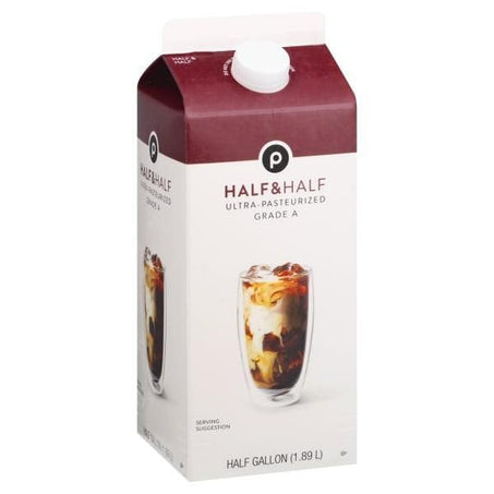 Publix Half & Half, Ultra - Pasteurized 0.5 gal - Green Basket Marco Island