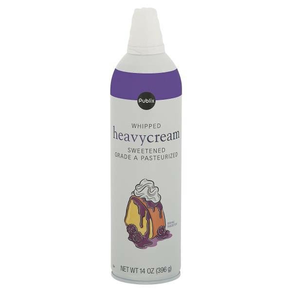 Publix Heavy Cream, Sweetened, Whipped 14 oz - Green Basket Marco Island