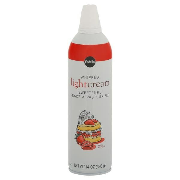 Publix Light Cream, Whipped 14 oz - Green Basket Marco Island