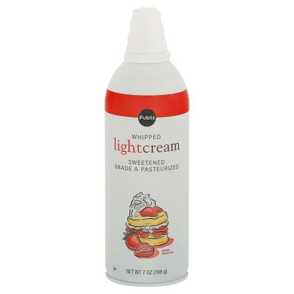 Publix Light Cream, Whipped 7 oz - Green Basket Marco Island