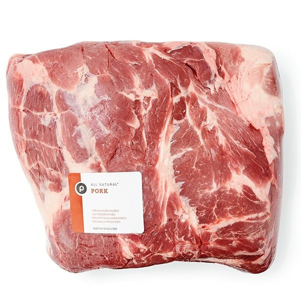 Publix Pork Boston Butt Roast, Bone - In - Green Basket Marco Island