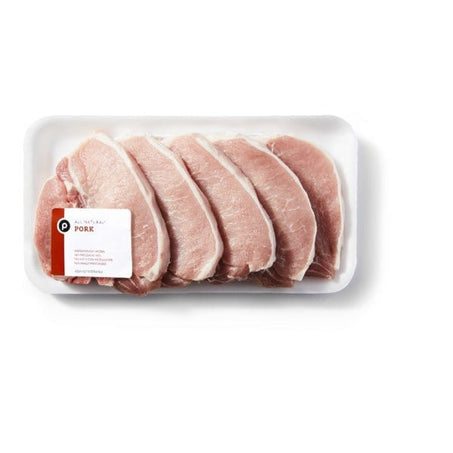 Publix Pork Loin Chops, Thinly Sliced - Green Basket Marco Island