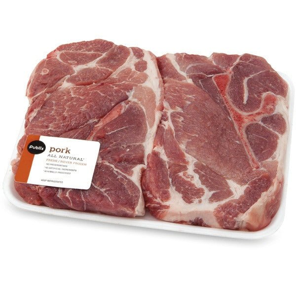 Publix Pork Shoulder Blade Steaks, Bone - In - Green Basket Marco Island