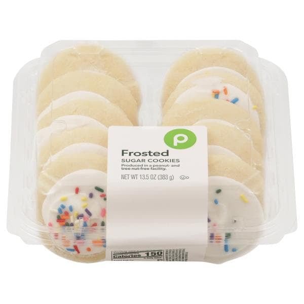 Publix Sugar Cookies, Frosted - Green Basket Marco Island