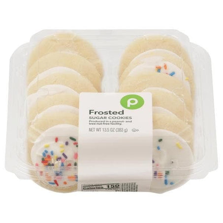 Publix Sugar Cookies, Frosted - Green Basket Marco Island