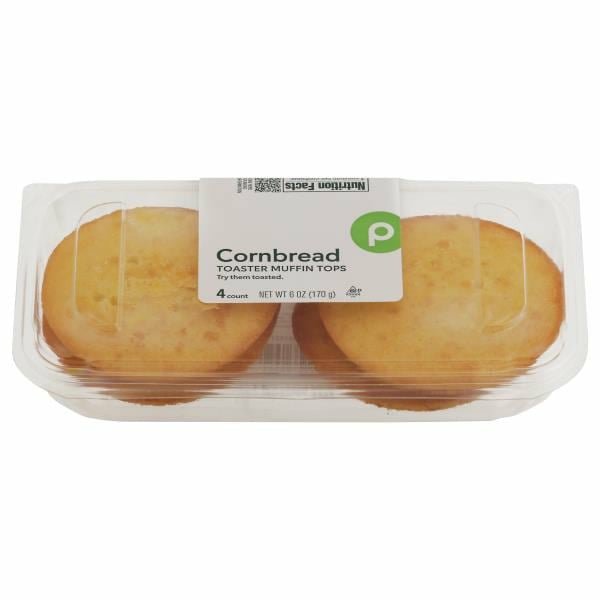 Publix Toaster Muffin Tops, Cornbread - Green Basket Marco Island