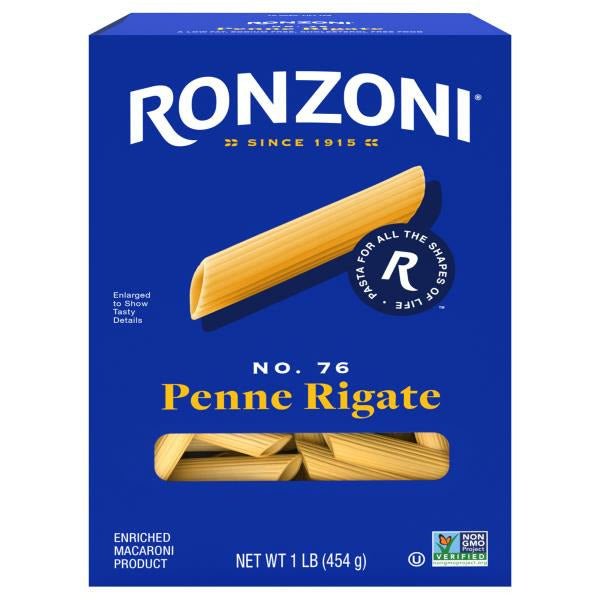 Ronzoni Penne Rigate, 16 oz, Ridged - Green Basket Marco Island