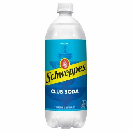 Schweppes Club Soda 1 Liter - Green Basket Marco Island