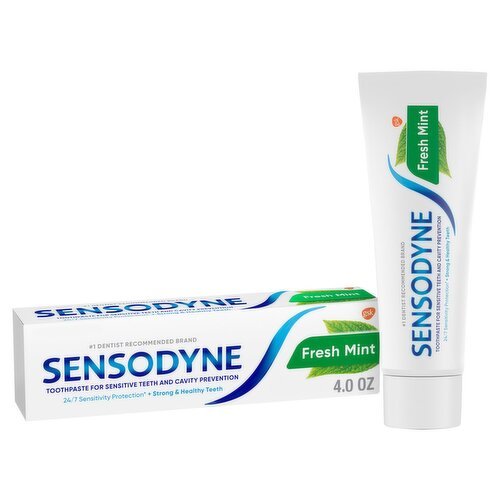 Sensodyne Fresh Mint Toothpaste, 4.0 oz - Green Basket Marco Island