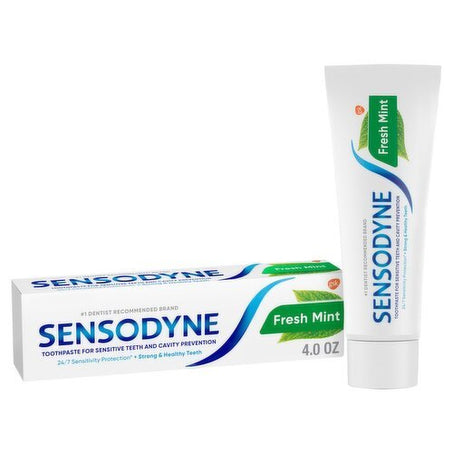 Sensodyne Fresh Mint Toothpaste, 4.0 oz - Green Basket Marco Island