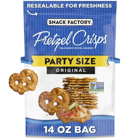 Snack Factory Pretzel Crisps Party Size - Green Basket Marco Island