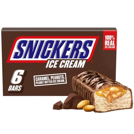 SNICKERS Peanut Butter Ice Cream Bars 6 ct - Green Basket Marco Island