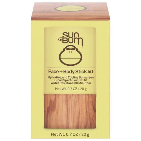 Sun Bum Sunscreen, Face + Body Stick, Broad Spectrum SPF 40 0.7 oz - Green Basket Marco Island