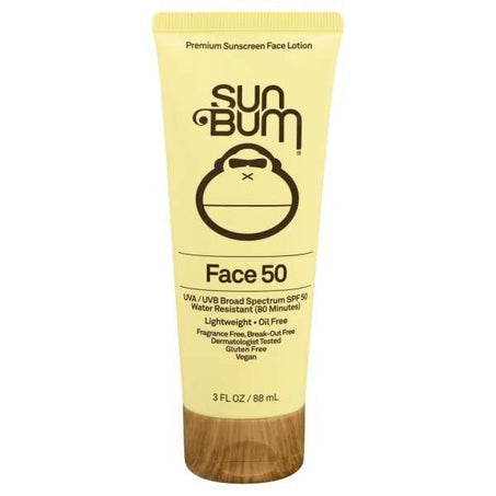 Sun Bum Sunscreen Face Lotion, Broad Spectrum SPF 50 3 fl oz - Green Basket Marco Island