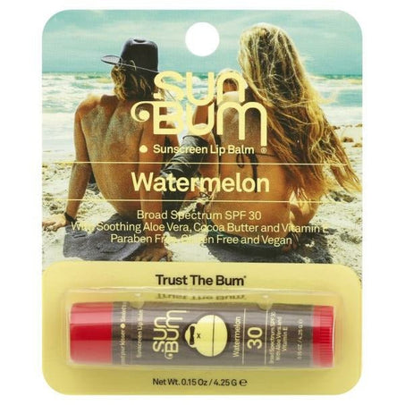 Sun Bum Sunscreen Lip Balm, Watermelon, Broad Spectrum SPF 30 - Green Basket Marco Island