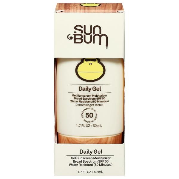 Sun Bum Sunscreen Moisturizer, Daily Gel 1.7 fl oz - Green Basket Marco Island