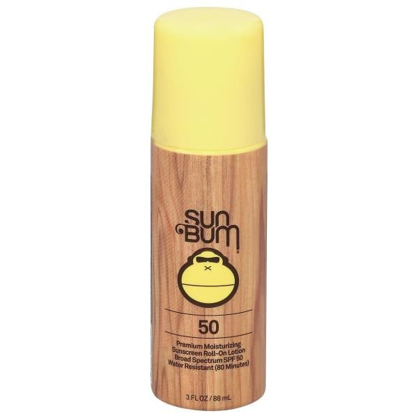 Sun Bum Sunscreen, Roll - On Lotion, Broad Spectrum SPF 50 3 fl oz - Green Basket Marco Island
