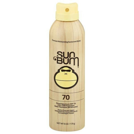 Sun Bum Sunscreen Spray, Moisturizing, Broad Spectrum SPF 70 - Green Basket Marco Island