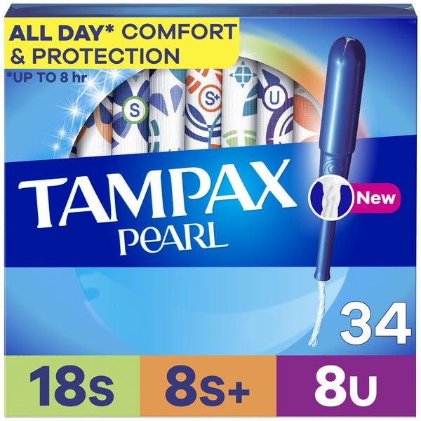 TAMPAX Pearl Tampons Multipack with LeakGuard Braid, Super/Super Plus/Ultra - Green Basket Marco Island