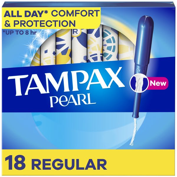 TAMPAX Pearl Tampons with LeakGuard Braid, Regualr - Green Basket Marco Island
