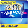 TAMPAX Pearl Tampons with LeakGuard Braid, Regualr - Green Basket Marco Island