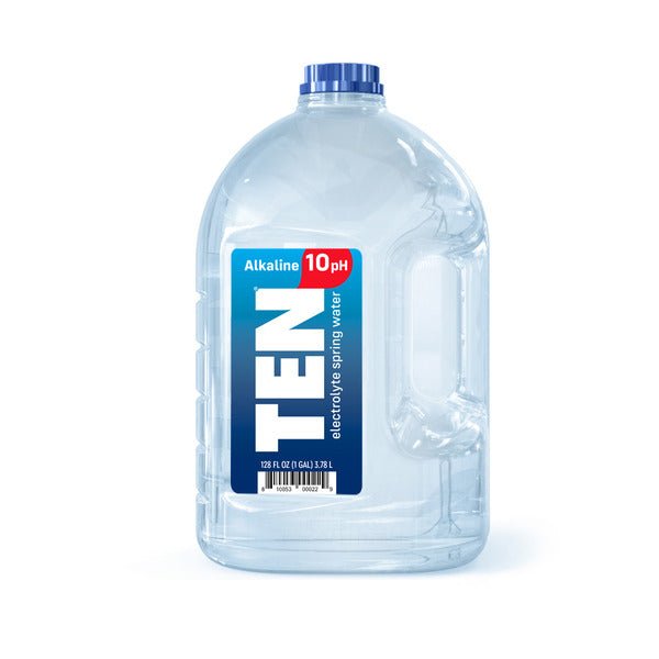 TEN Alkaline Spring Water 1 Gallon Jug - Green Basket Marco Island