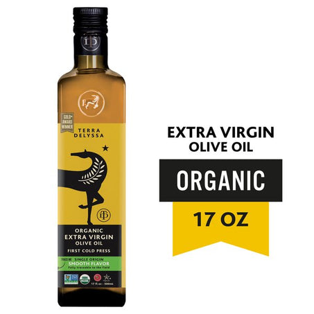 Terra Delyssa Olive Oil, Organic, Extra Virgin 17 fl oz - Green Basket Marco Island