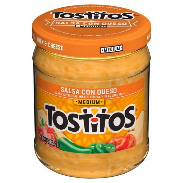 Tostitos Salsa Con Queso Medium - Green Basket Marco Island