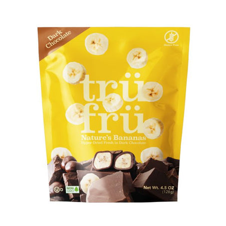 Tru Fru Nature's Bananas Hyper - Dried Fresh Dark Chocolate 4.5 oz - Green Basket Marco Island