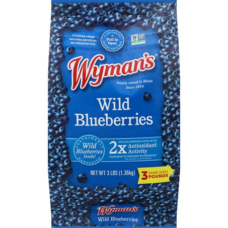 Wyman's Wild Blueberries 3 lb - Green Basket Marco Island