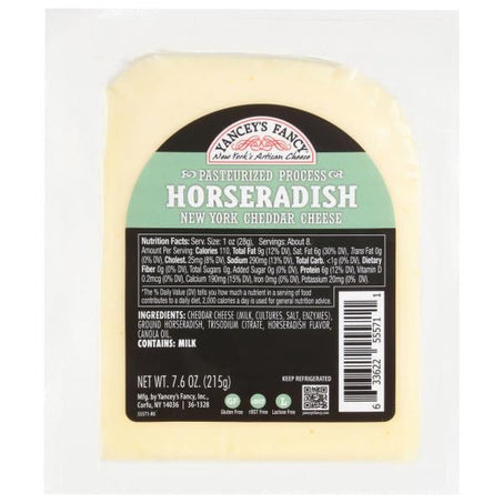 Yancey's Fancy Cheese, Horseradish 7.6 oz - Green Basket Marco Island