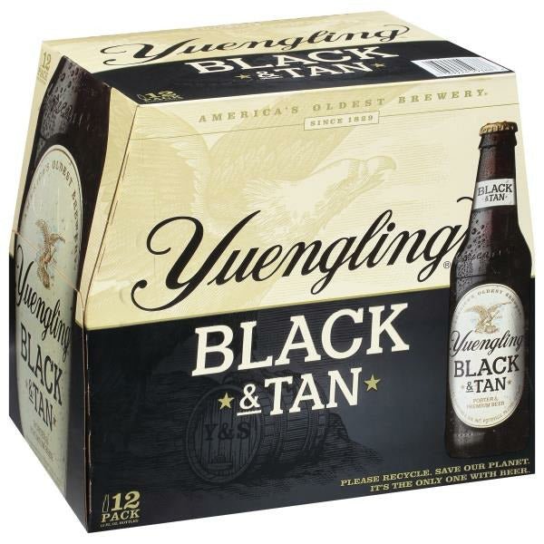 Yuengling Beer, Black & Tan, 12 Pack - Green Basket Marco Island