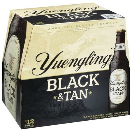 Yuengling Beer, Black & Tan, 12 Pack - Green Basket Marco Island