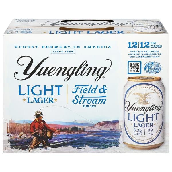 Yuengling Beer, Light, Lager, 12 Pack) - Green Basket Marco Island