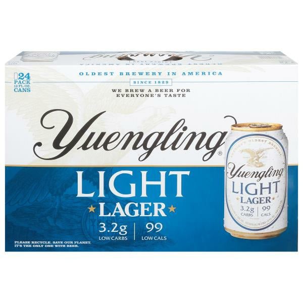 Yuengling Beer, Light, Lager, 12 Pack - Green Basket Marco Island