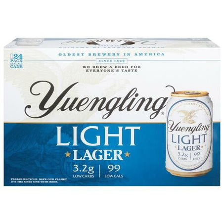 Yuengling Beer, Light, Lager, 12 Pack - Green Basket Marco Island